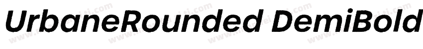 UrbaneRounded DemiBold字体转换